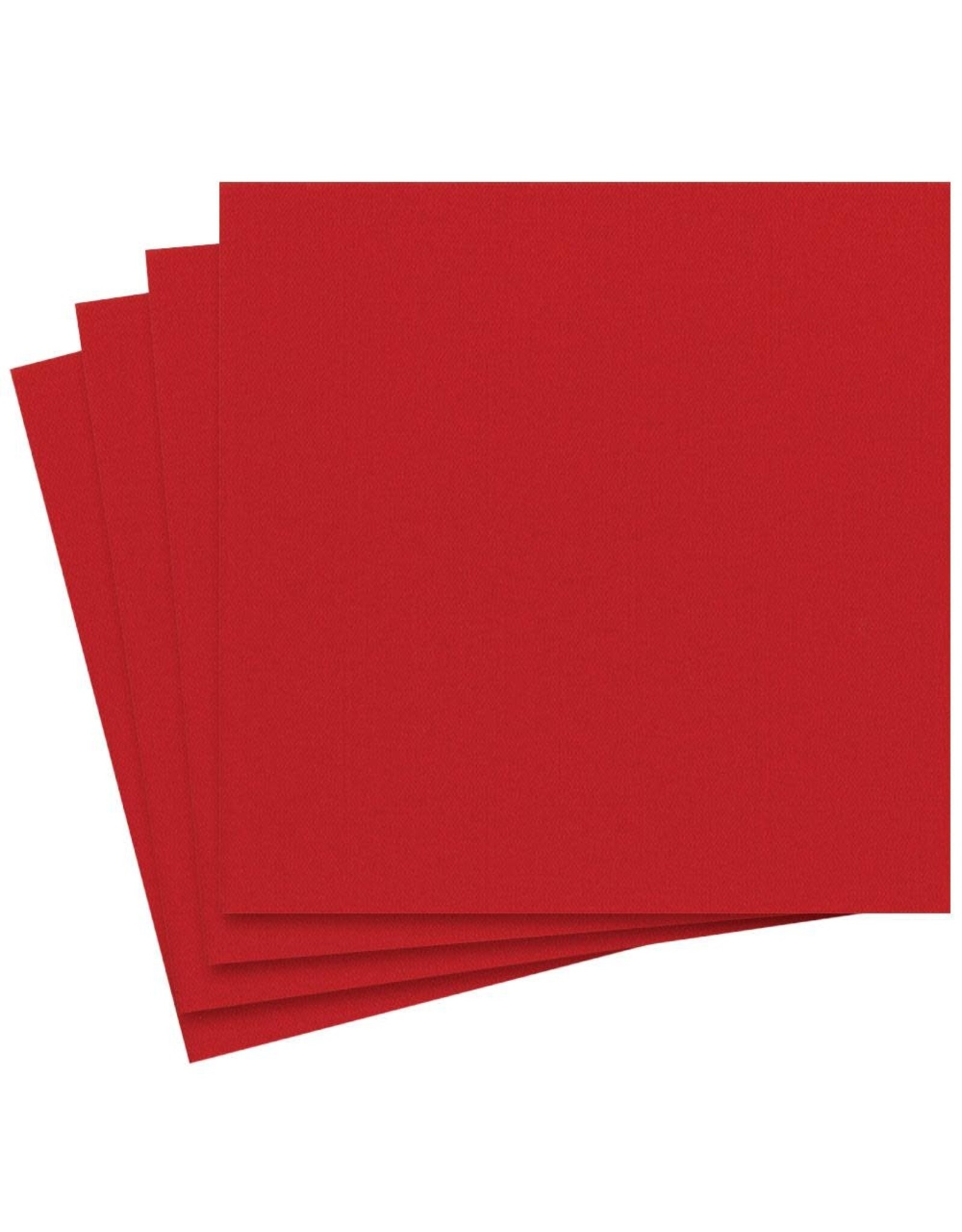 Caspari Paper Linen Solid Airlaid Dinner Napkins 12ct Red