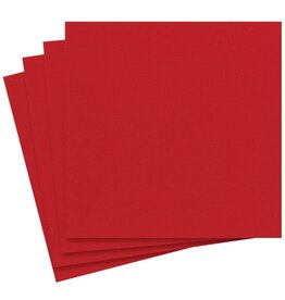Caspari Paper Linen Solid Airlaid Dinner Napkins 12ct Red