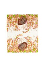 Caspari Thanksgiving Guest Towel Napkins 15pk Turkey And Berries