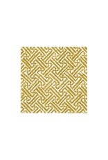 Caspari Cocktail Napkins 20pk Fretwork In Gold