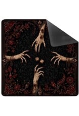 Madame Mahjong Halloween Mahjong Mat Hex & Bones Suede Neoprene Mat 31"