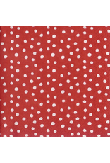 Caspari Paper Cocktail Napkins 20pk Small Dots Red