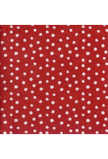 Caspari Paper Lunch Napkins 20ct Small Dots Red