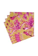 Caspari Paper Cocktail Napkins 20pk Scenic Songbirds