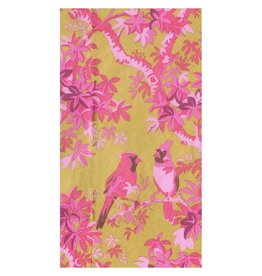 Caspari Paper Guest Towel Napkins 15pk Scenic Songbirds