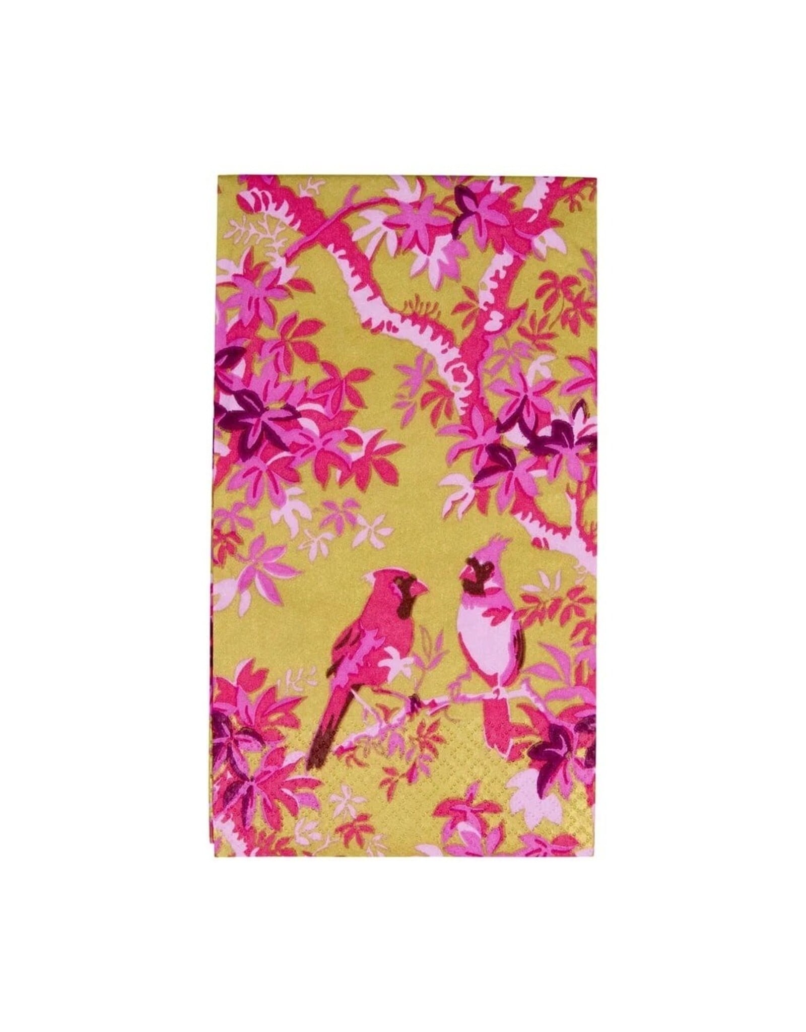 Caspari Paper Guest Towel Napkins 15pk Scenic Songbirds