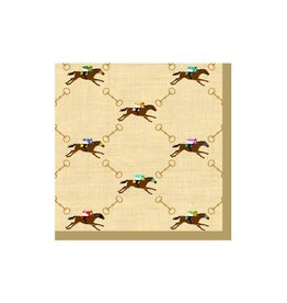 Caspari Derby Paper Cocktail Napkins 20ct And They're Off