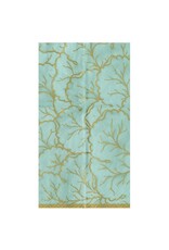 Caspari Paper Guest Towels Napkins 15pk Gilded Majolica Saltwater