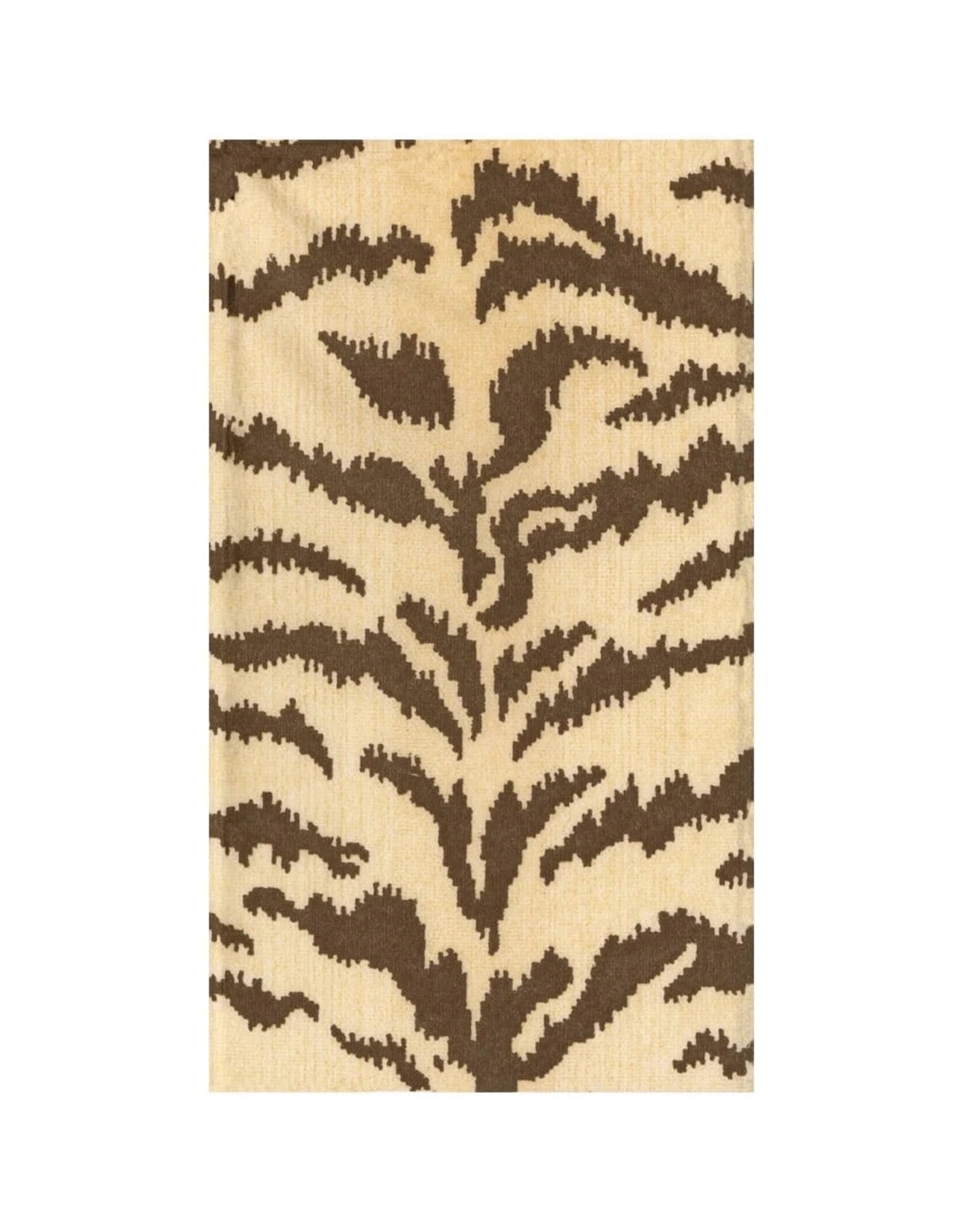 Caspari Paper Guest Towels 15pk Airlaid Tigre Cream