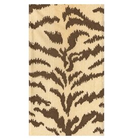 Caspari Paper Guest Towels 15pk Airlaid Tigre Cream