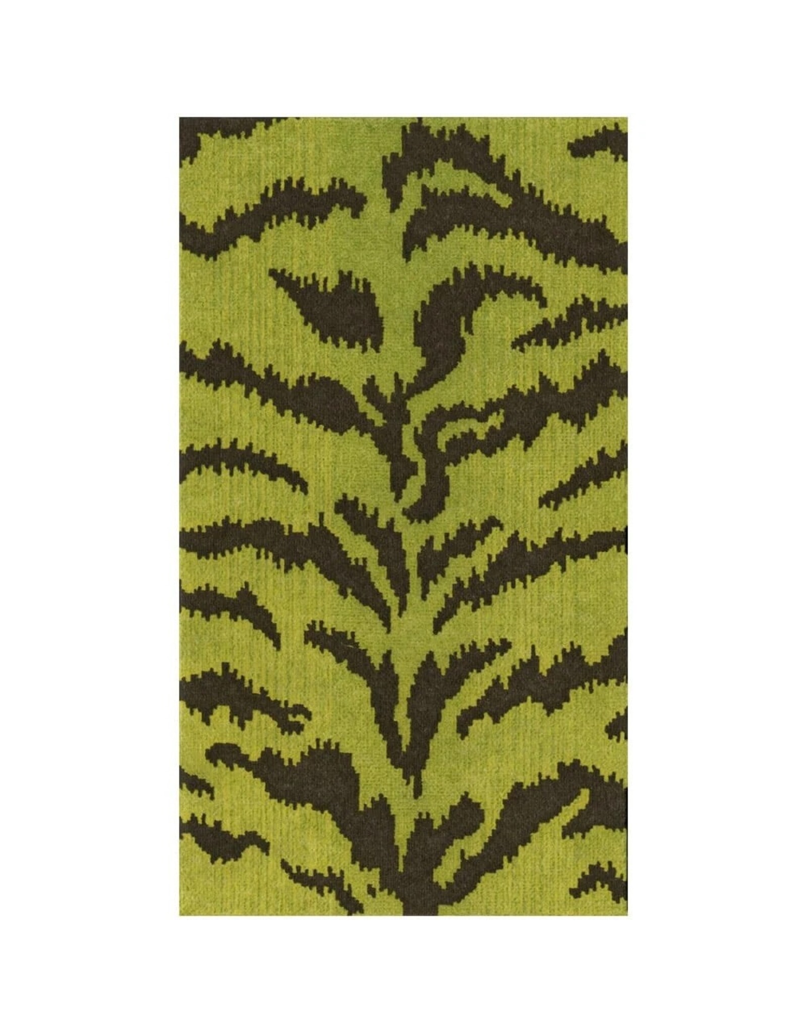 Caspari Paper Guest Towels 15pk Airlaid Tigre Green