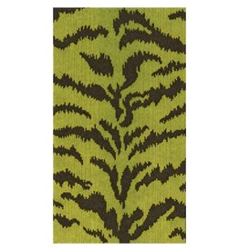 Caspari Paper Guest Towels 15pk Airlaid Tigre Green