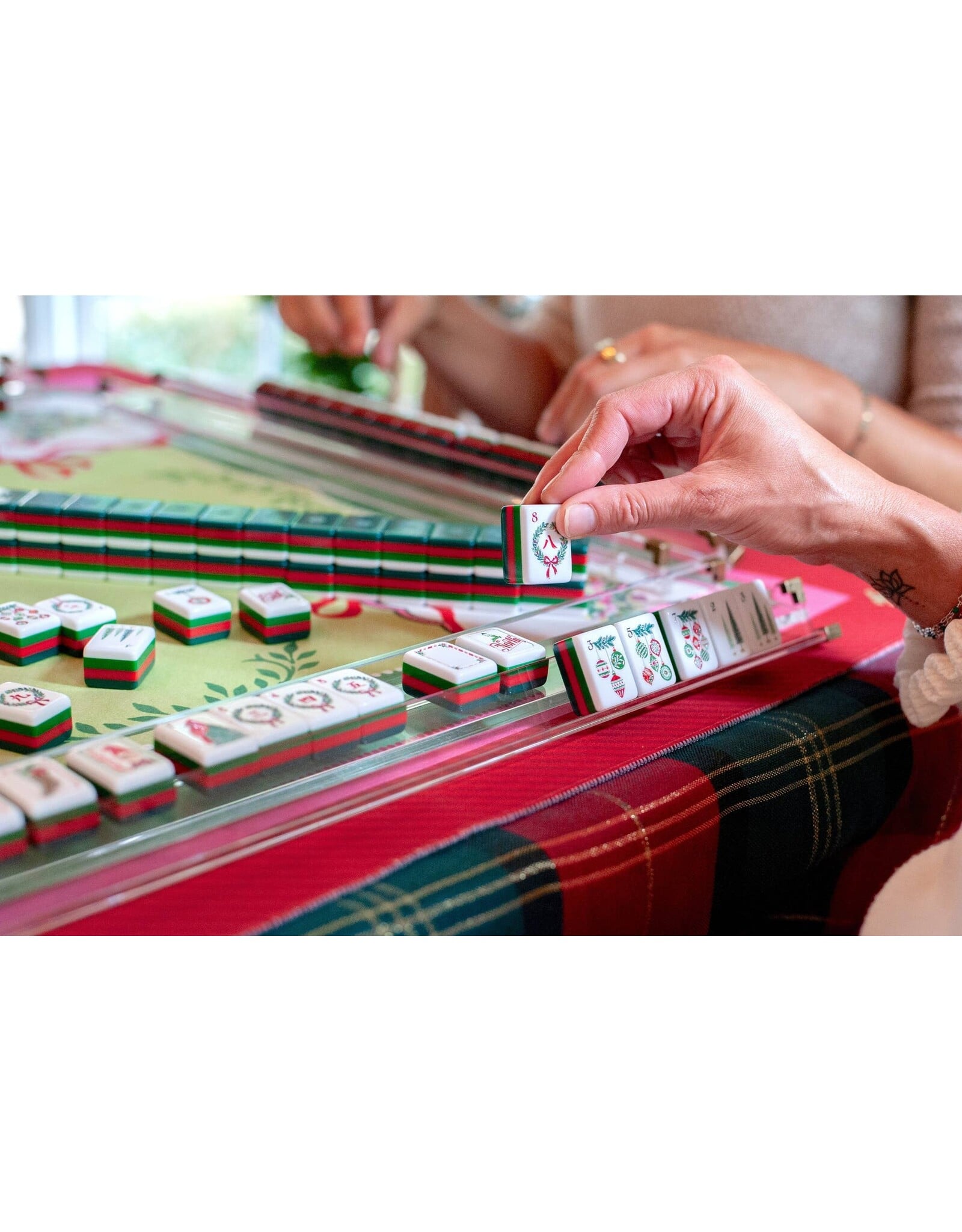 Anders Ruff Design Co. Christmas Mahjong Tiles DEAR SANTA Mahjong Set