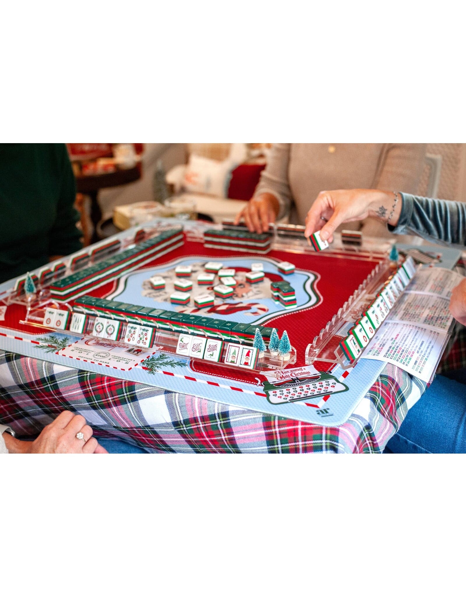 Anders Ruff Design Co. Christmas Mahjong Tiles DEAR SANTA Mahjong Set