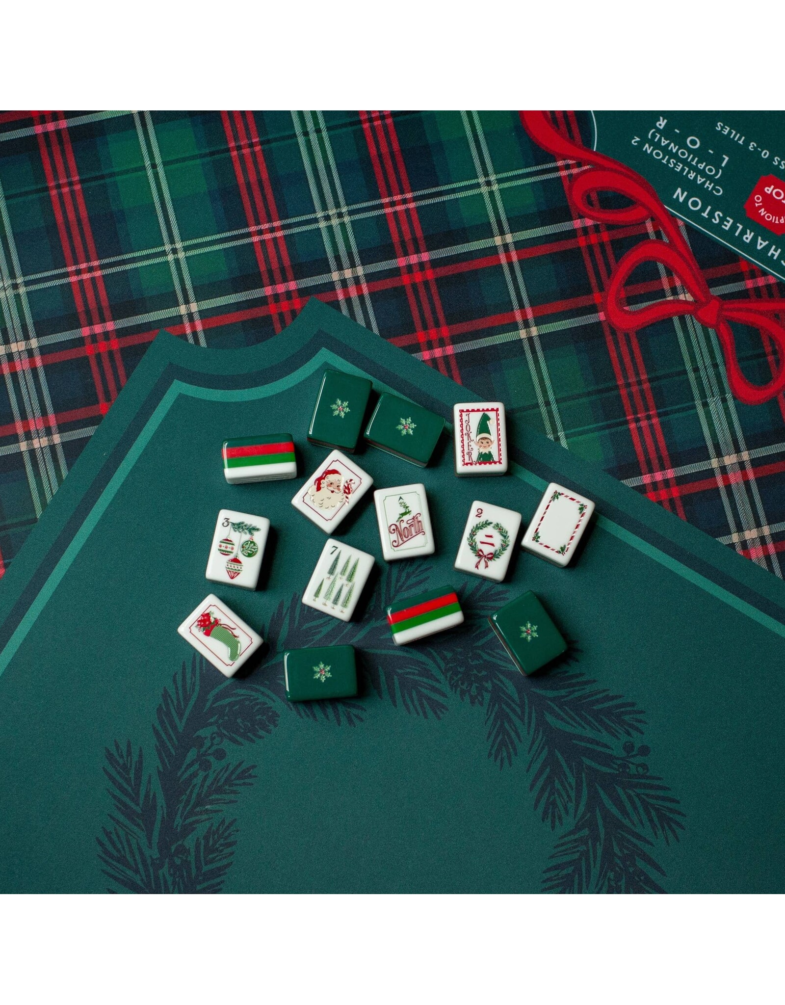 Anders Ruff Design Co. Christmas Mahjong Tiles DEAR SANTA Mahjong Set