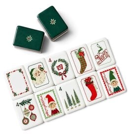 Anders Ruff Design Co. Christmas Mahjong Tiles DEAR SANTA Mahjong Set