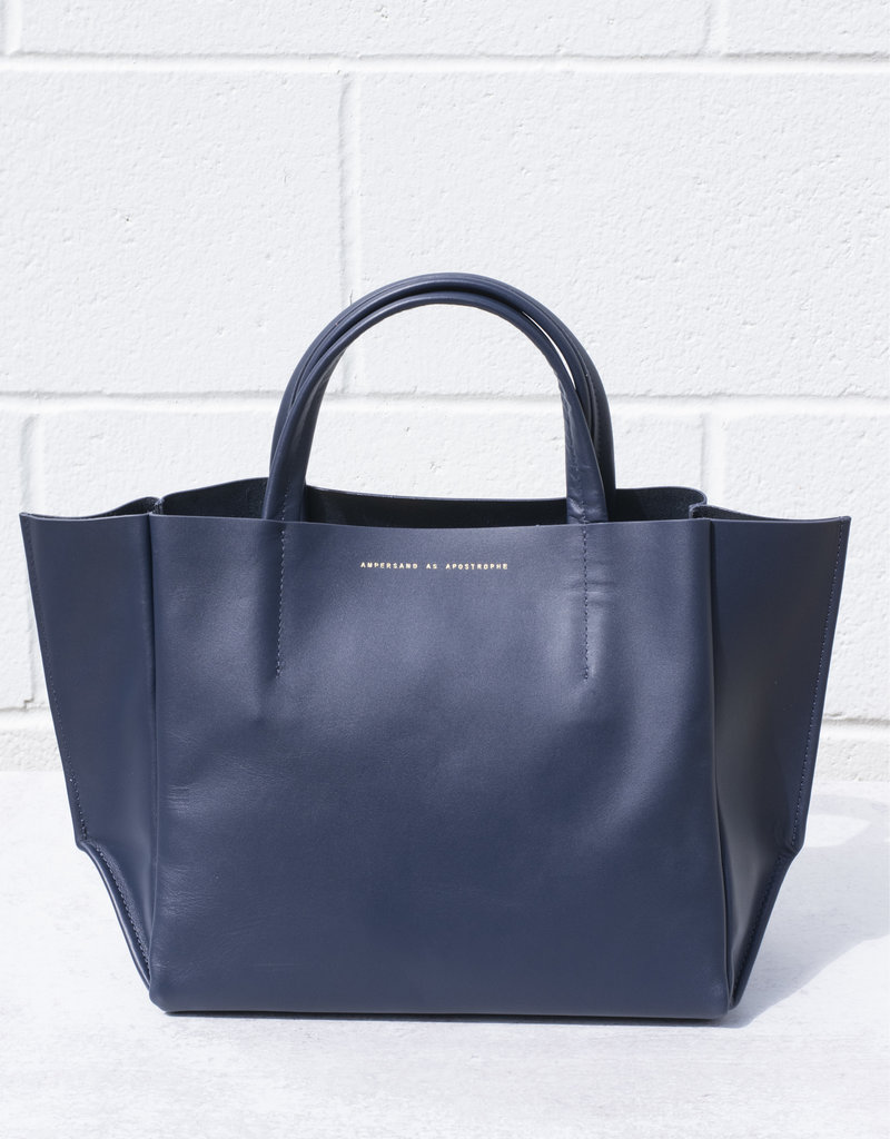 ampersand as apostrophe leather half tote
