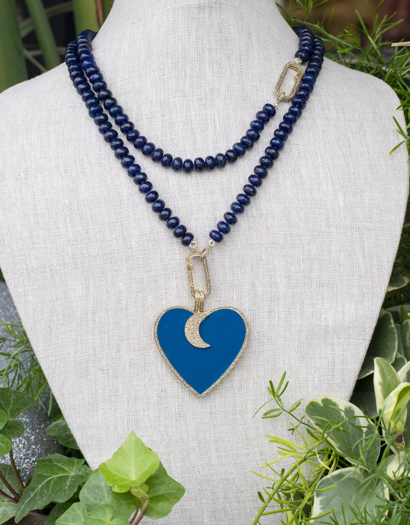 The Woods Fine Jewelry Navy Beaded Necklace - Short