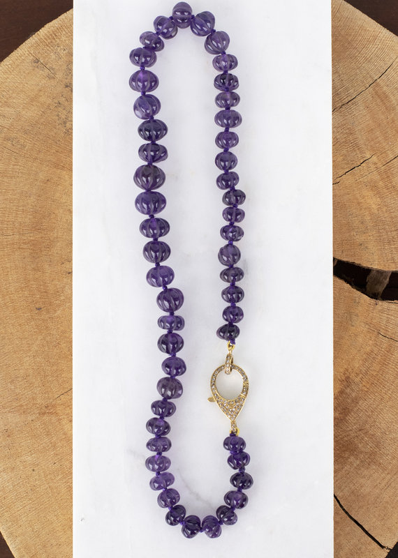 The Woods Fine Jewelry Amethyst Beaded Necklace