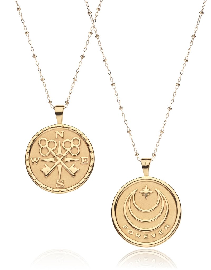 Jane Win Forever Pendant Coin Necklace