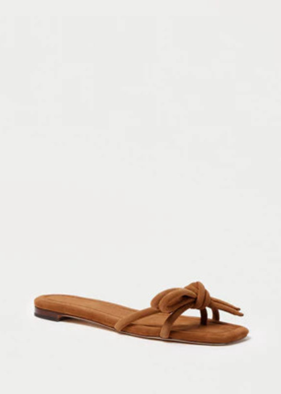 loeffler randall Leather Bow Sandal-Cacao