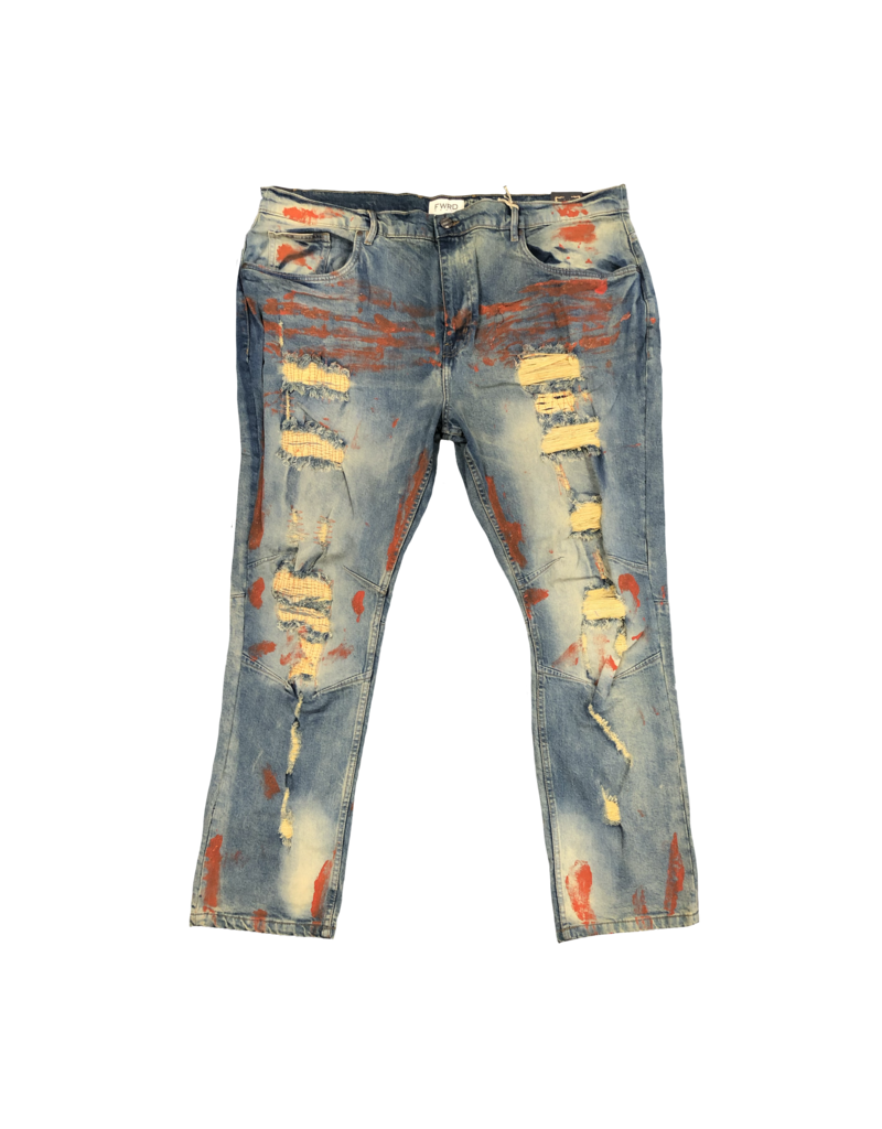 FWRD FWRD | 33531X Denim Jeans - Lt. Tint / Orange