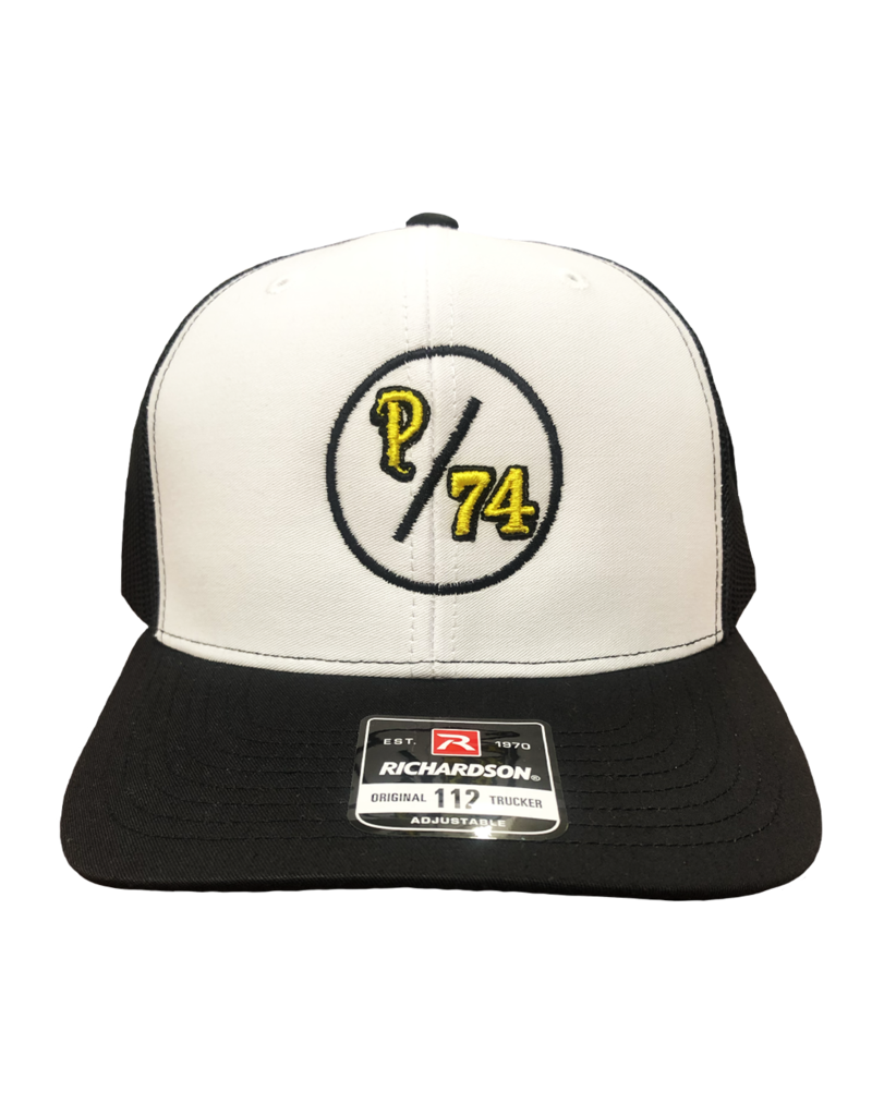 PROSPERITY Prosperity | P/74 Trucker Hat - White, Black (Yellow)