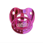 BATTLE BATTLE | Pacifier Chrome  Pink OXYGEN