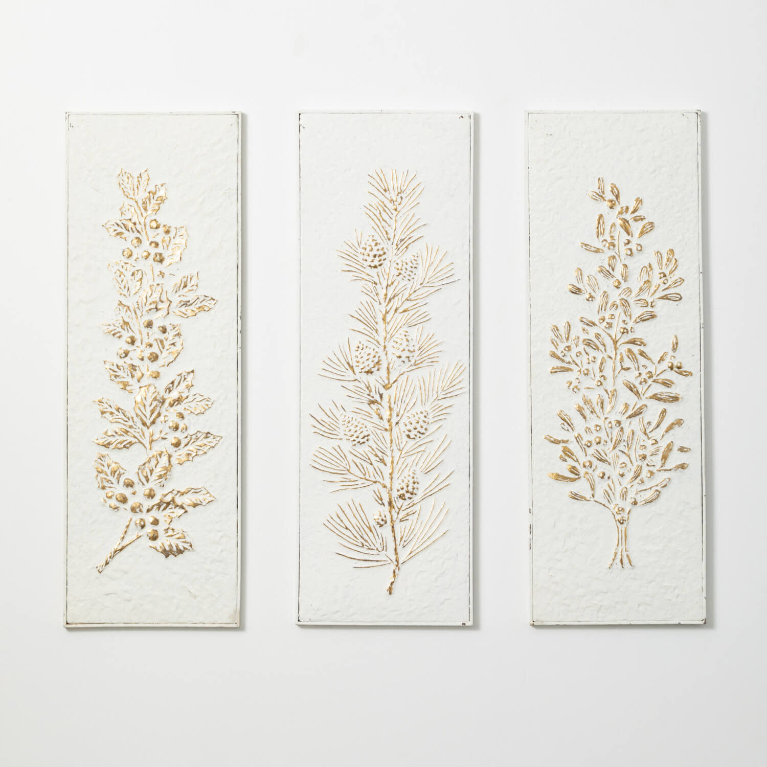 White and Gold Metal Wall Decor Bella Casa Decor and Design