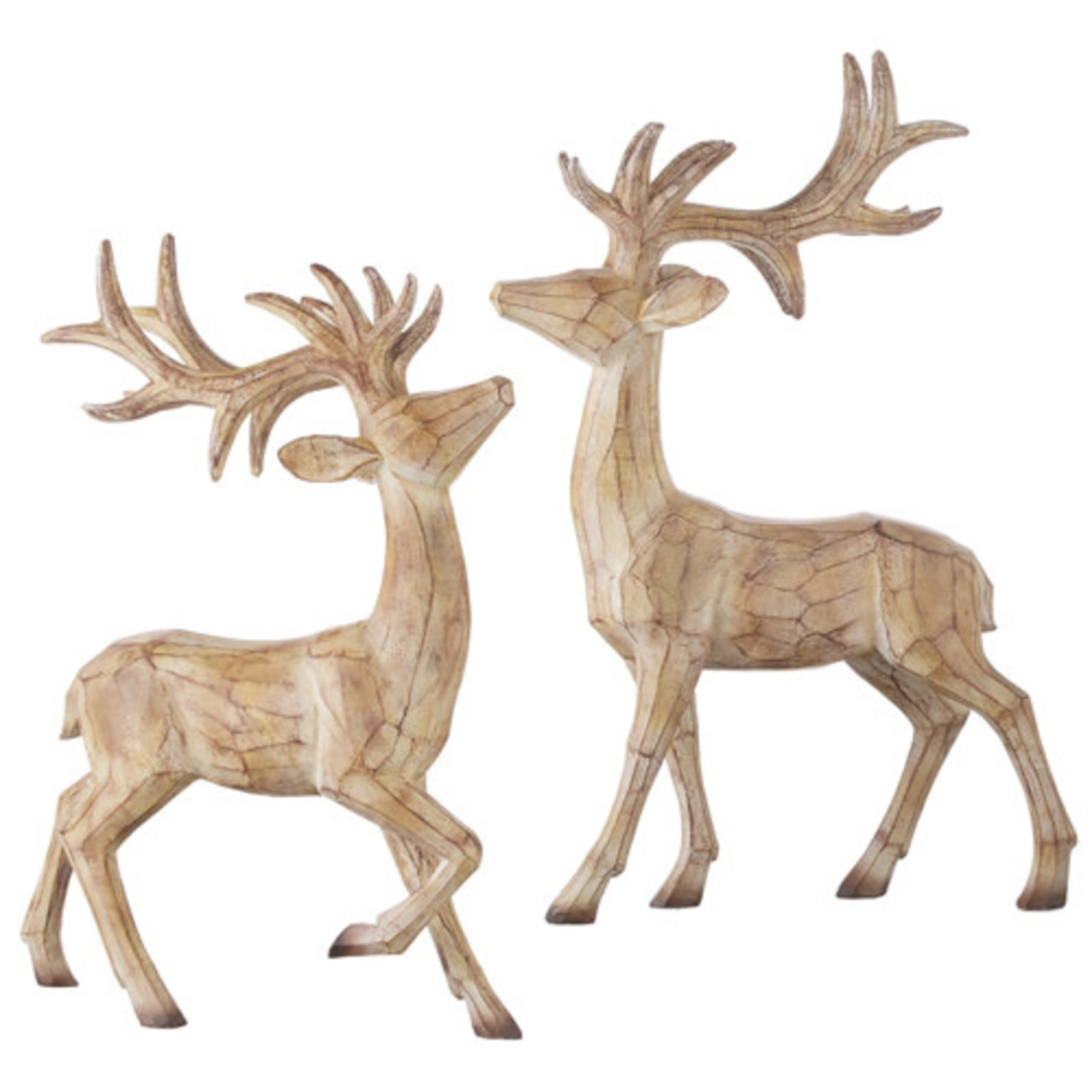 20.5" Wooden Deer Bella Casa Decor and Design