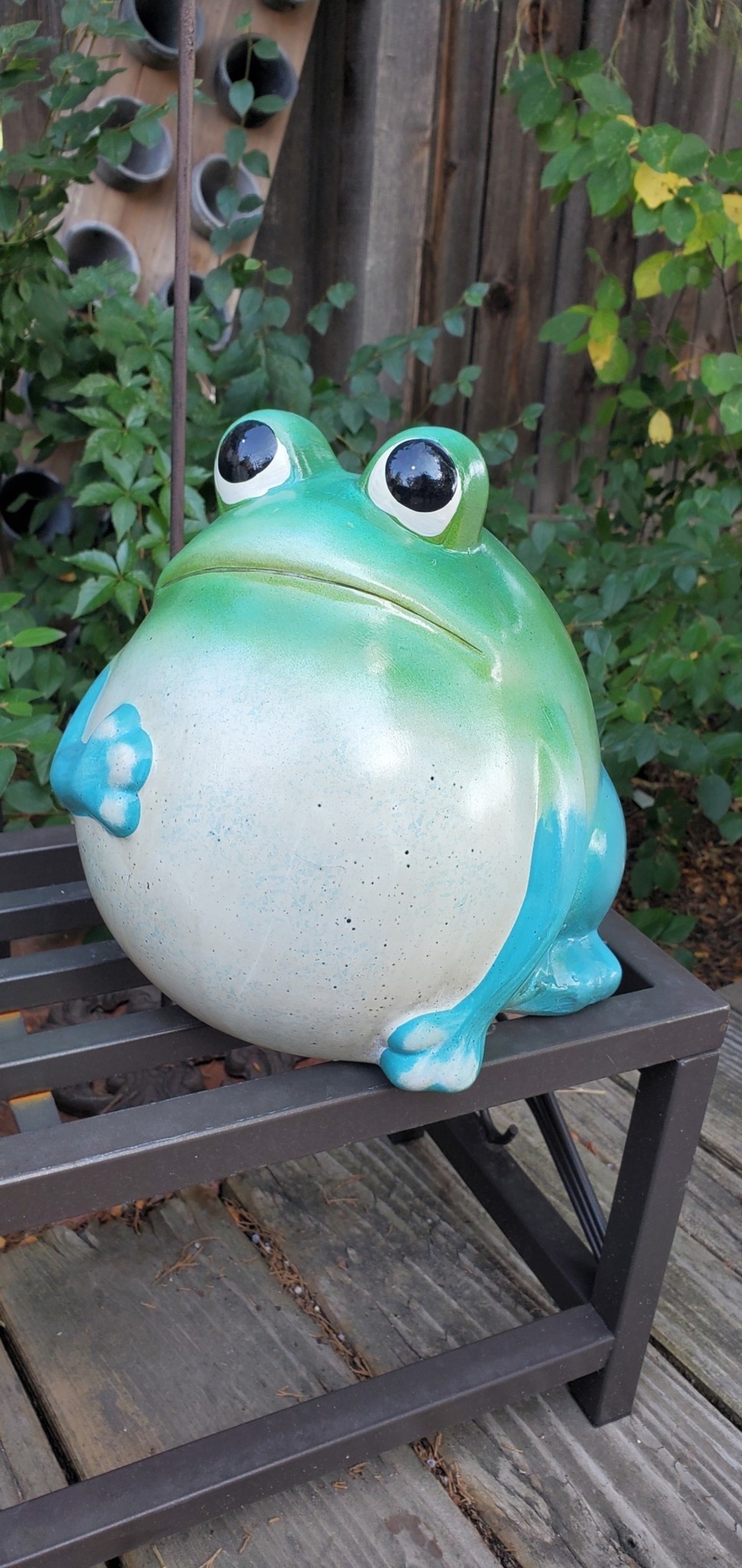 Large Frog Garden Statues Alpine Corporation 15 In. Tall