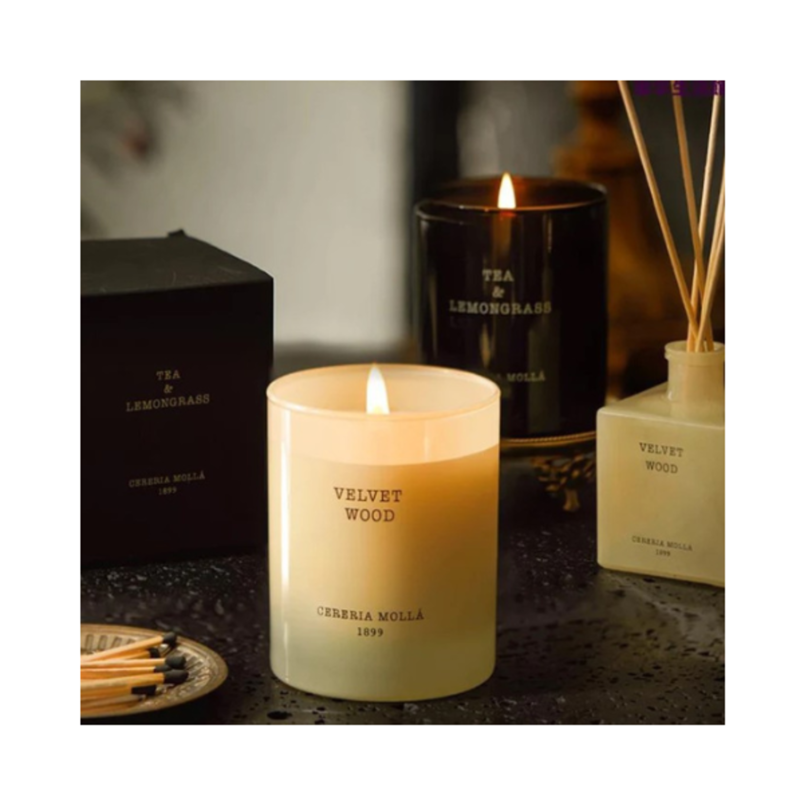 Cereria Molla PREMIUM CANDLE 230G TEA AND LEMONGRASS