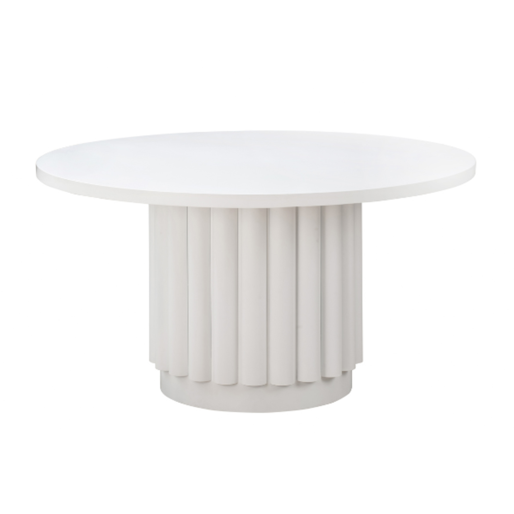 Tov KELI 55" WHITE ROUND DINING TABLE