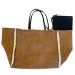 Ahdorned Sienna Reversible Vegan Suede | Sherpa Tote