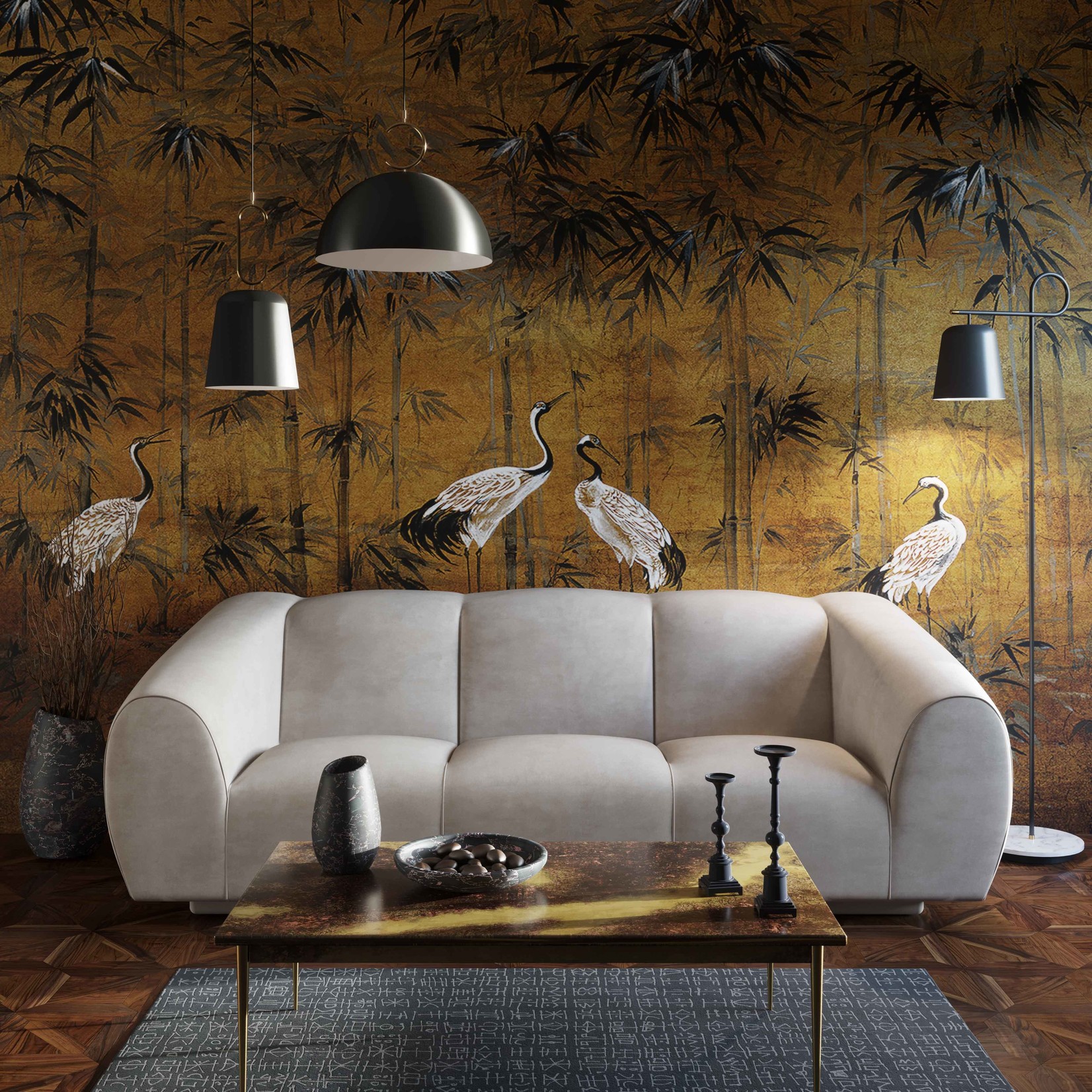 Tov TEMME CREAM VELVET SOFA