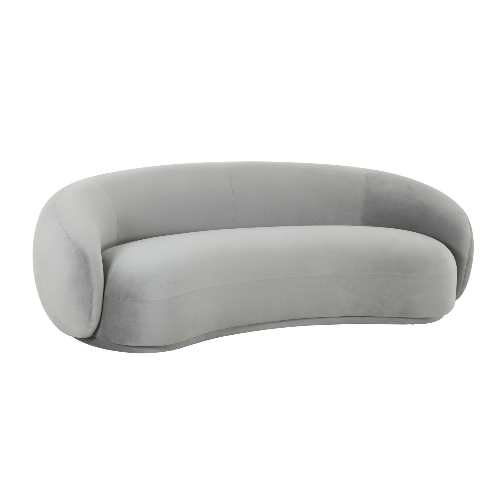 Tov KEENA LIGHT GREY VELVET SOFA