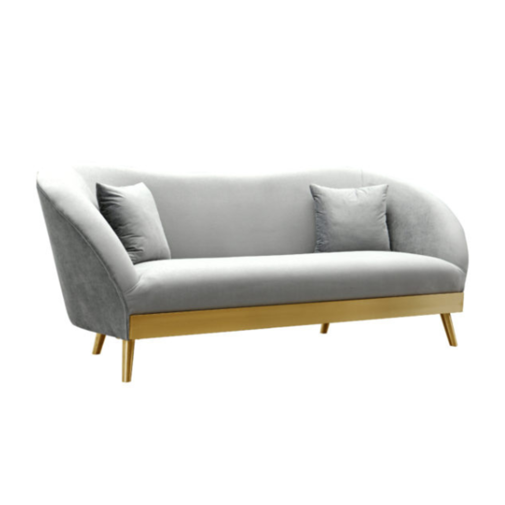 Tov LEO GREY VELVET SOFA