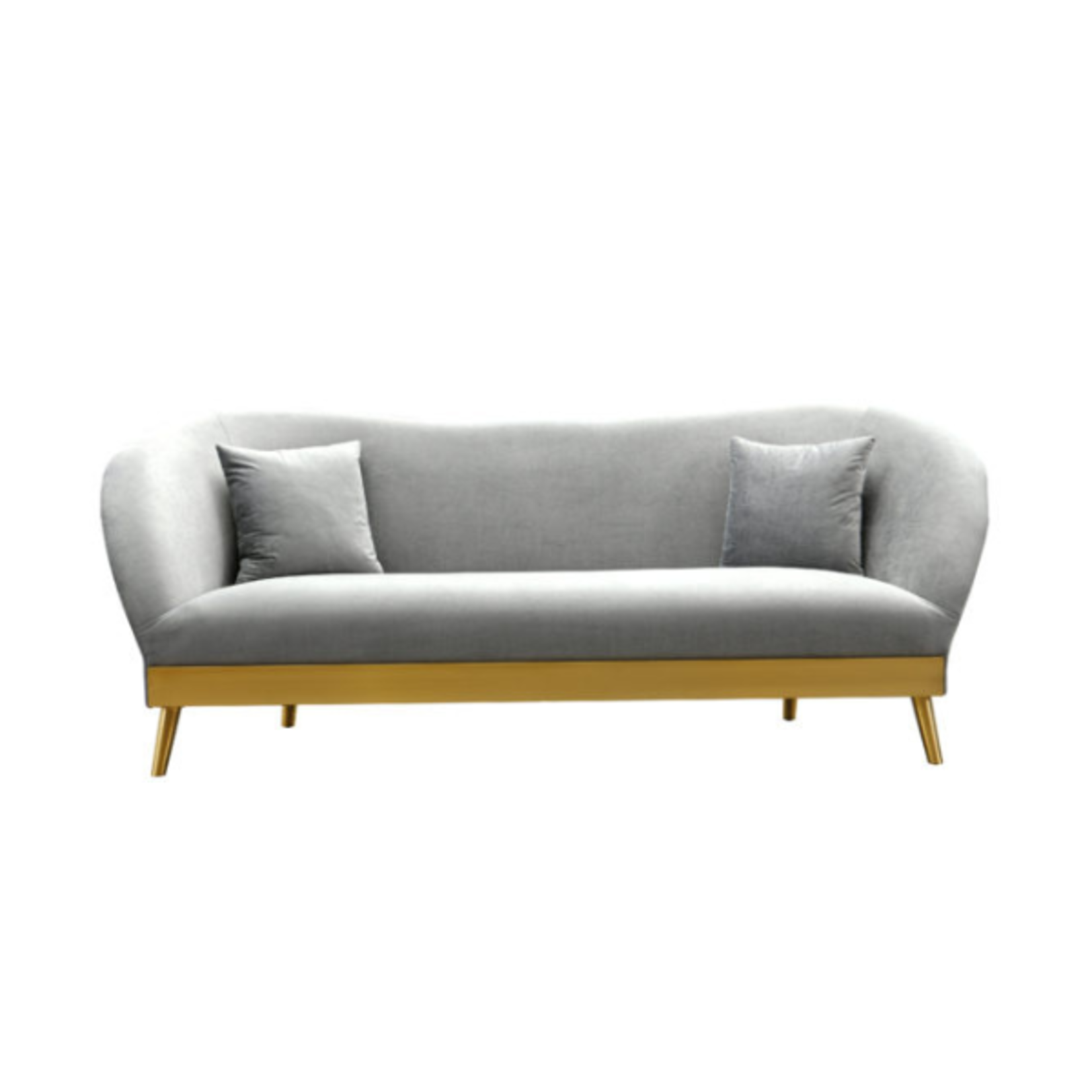 Tov LEO GREY VELVET SOFA