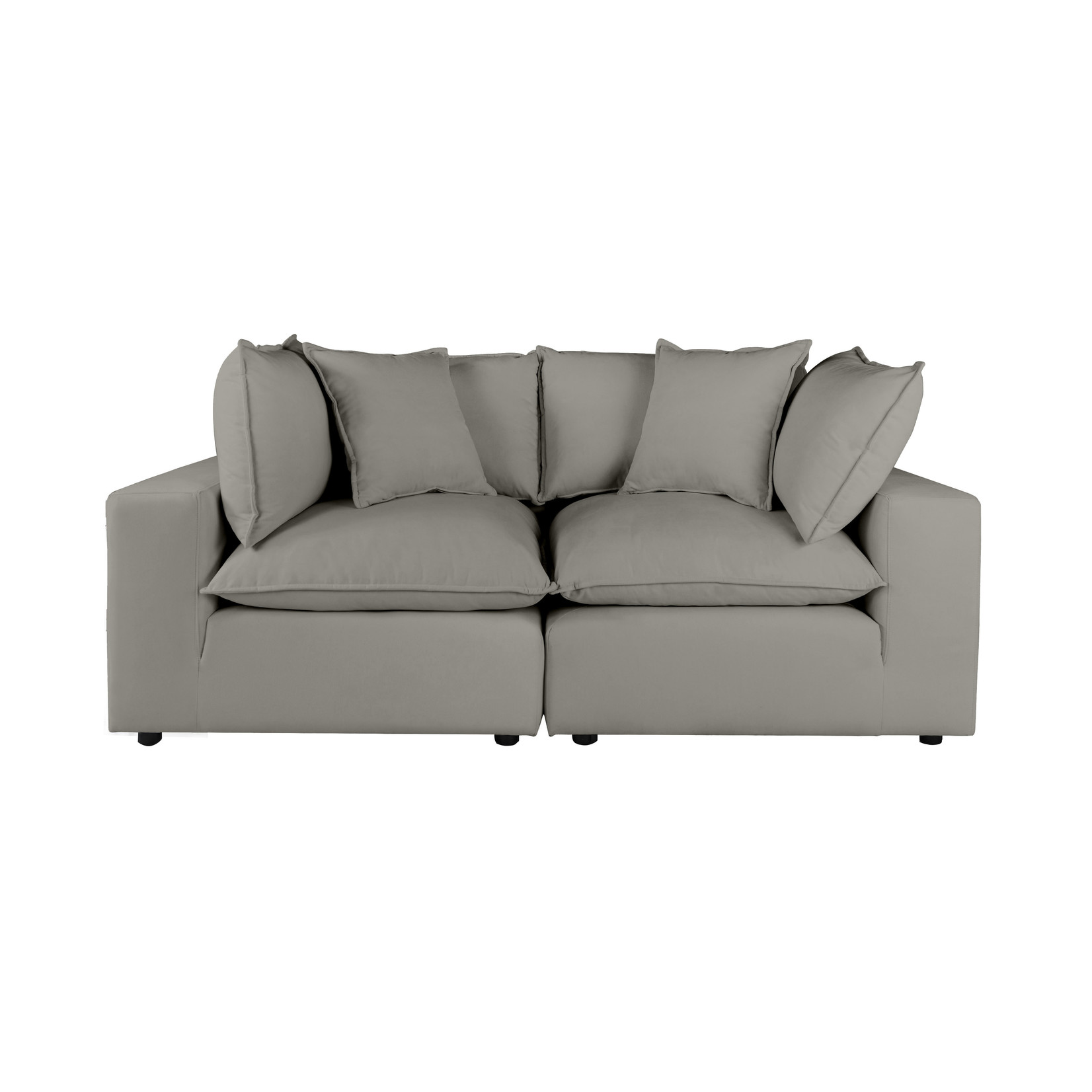 Tov ALIC SLATE MODULAR 2 PIECE LOVESEAT