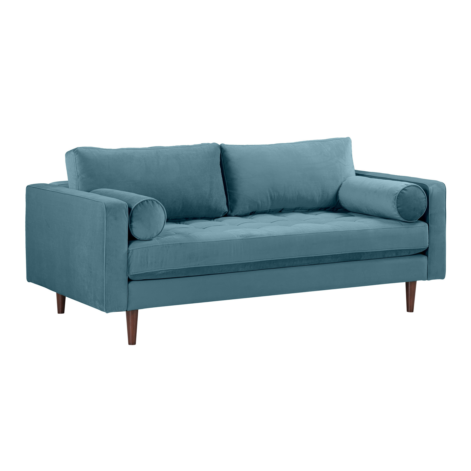 Tov AVE DUSTY BLUE VELVET LIVING ROOM SET