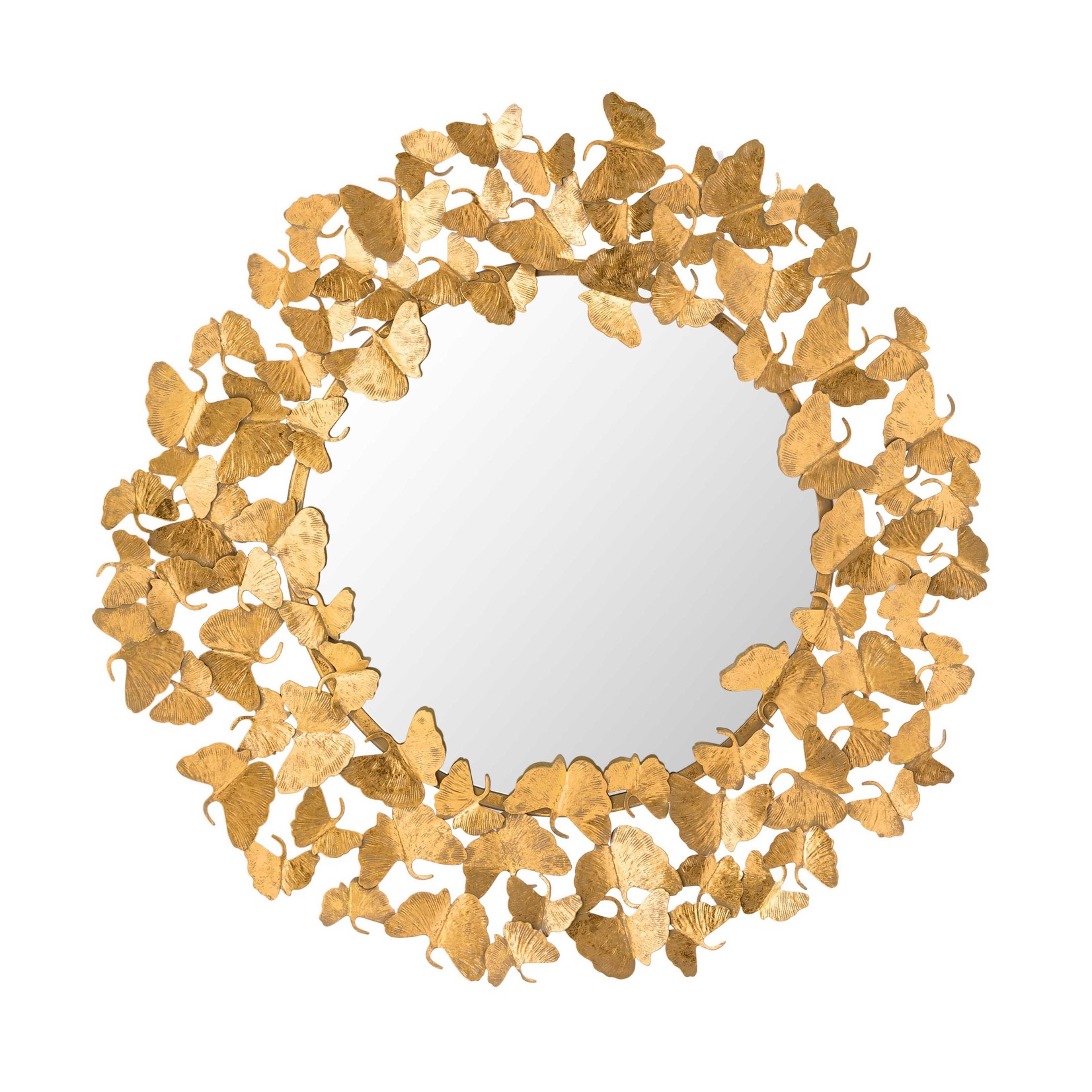 Tov LYRIC GOLD 36 INCH ROUND WALL MIRROR