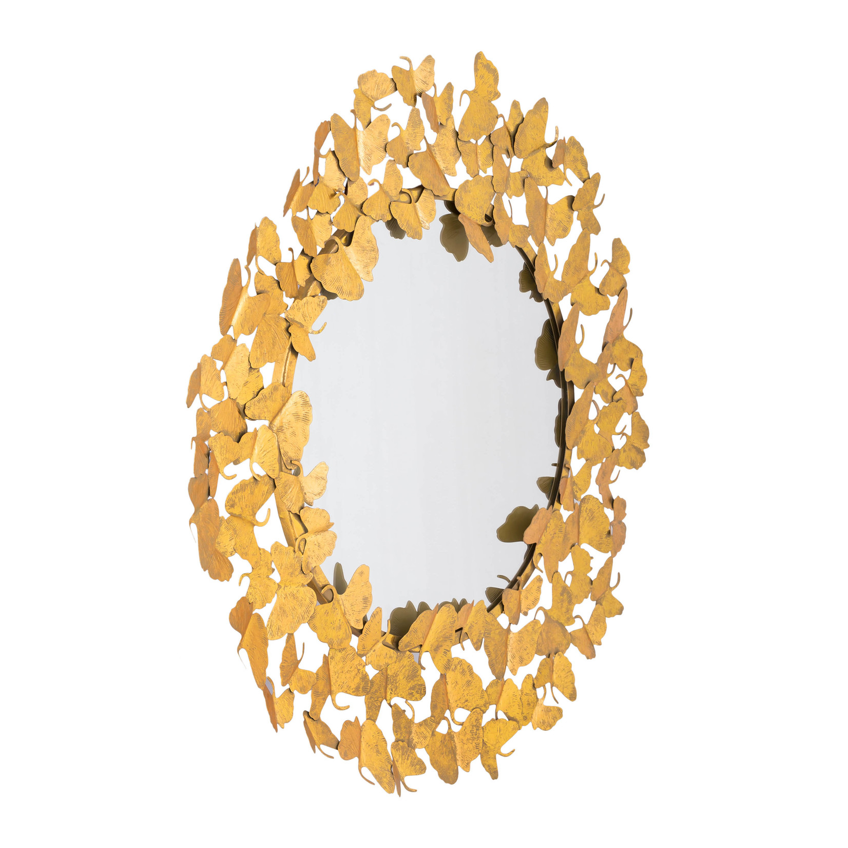 Tov LYRIC GOLD 36 INCH ROUND WALL MIRROR