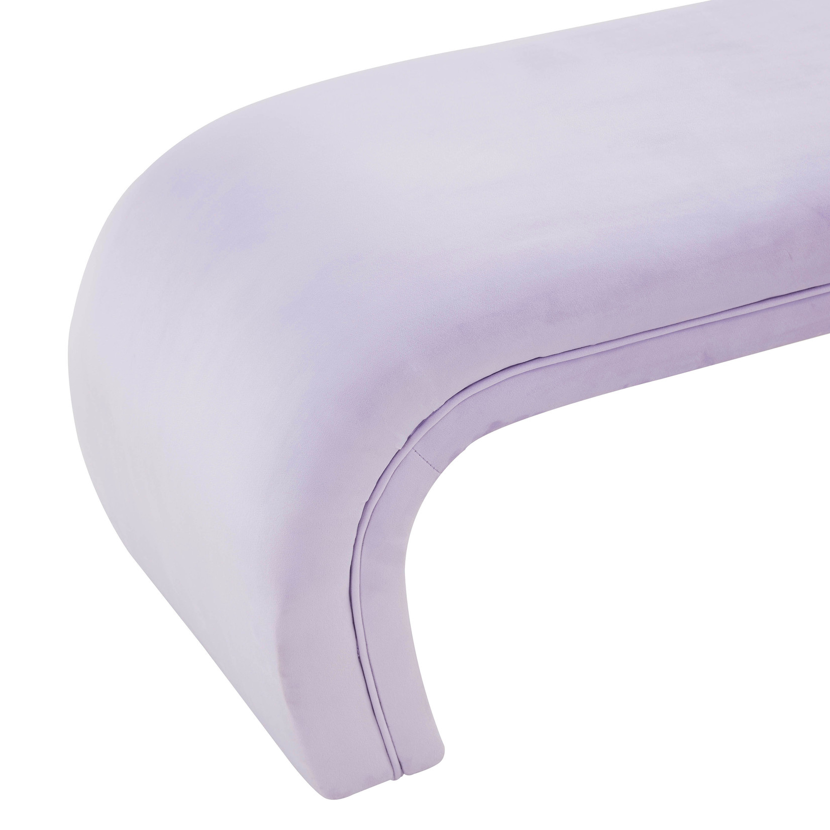 Tov KENY VELVET BENCH | LAVENDER