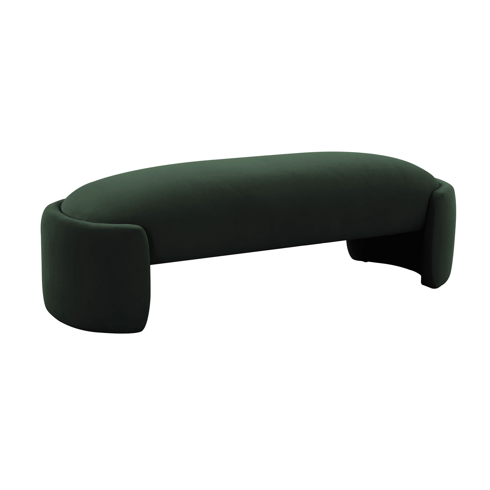 Tov TOLE VELVET BENCH | FOREST GREEN