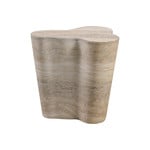 Tov SLAY FAUX MARBLE SIDE TABLE | TRAVERTINE-S