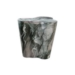 Tov SLAY FAUX MARBLE SIDE TABLE | GREY/BLUSH-S