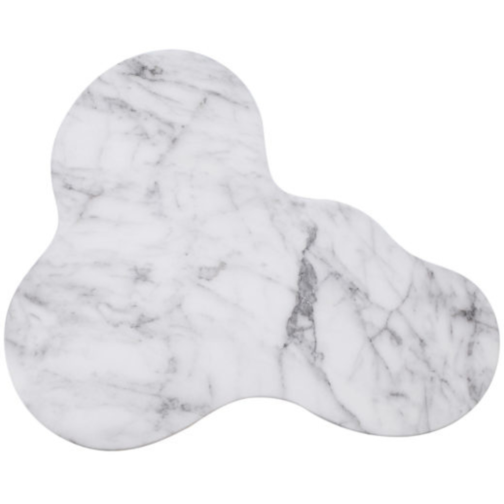 Tov SLAY FAUX MARBLE SIDE TABLE | WHITE-T