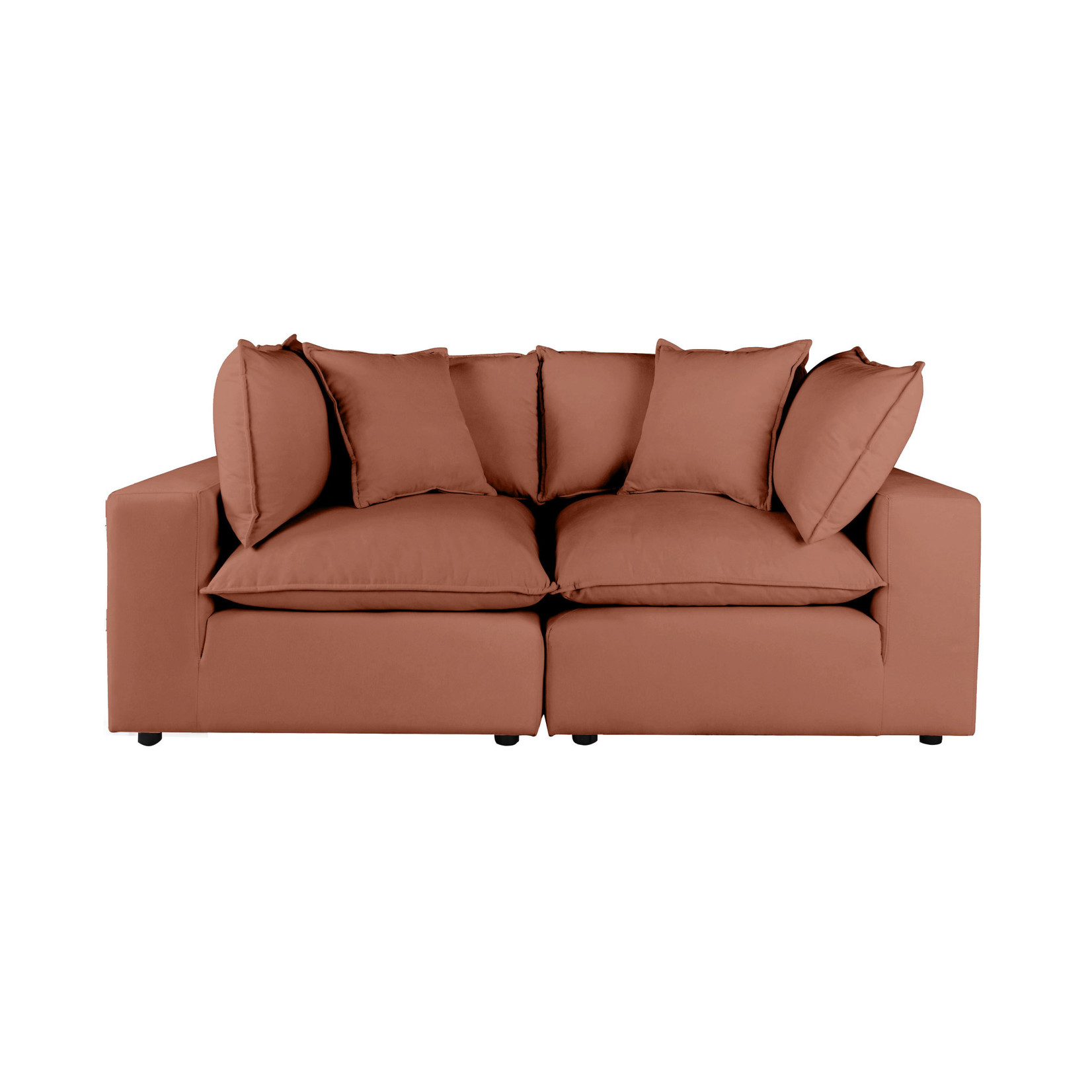 Tov ALIC RUST MODULAR 2 PIECE LOVESEAT