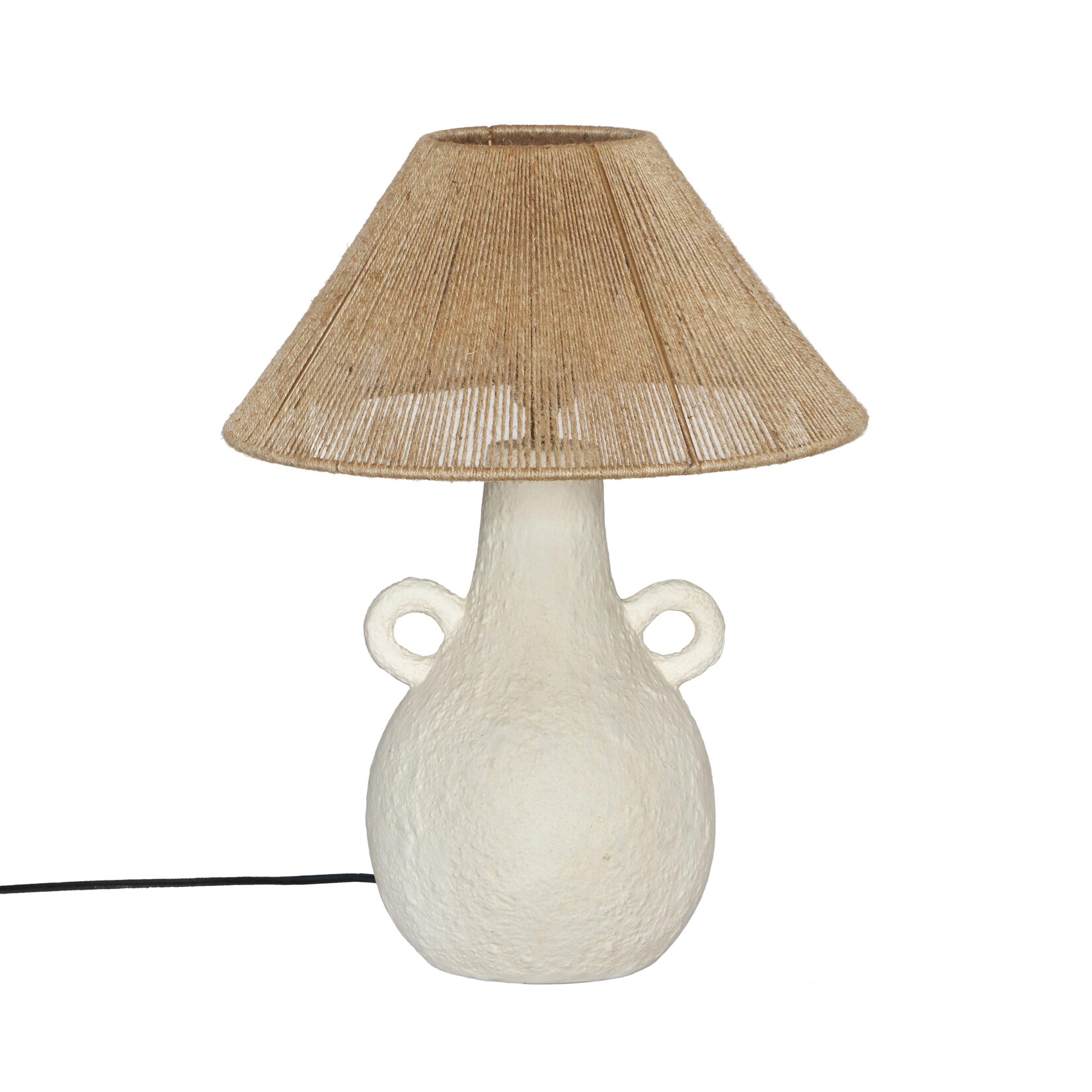 Tov LITA NATURAL & WHITE CERAMIC TABLE LAMP