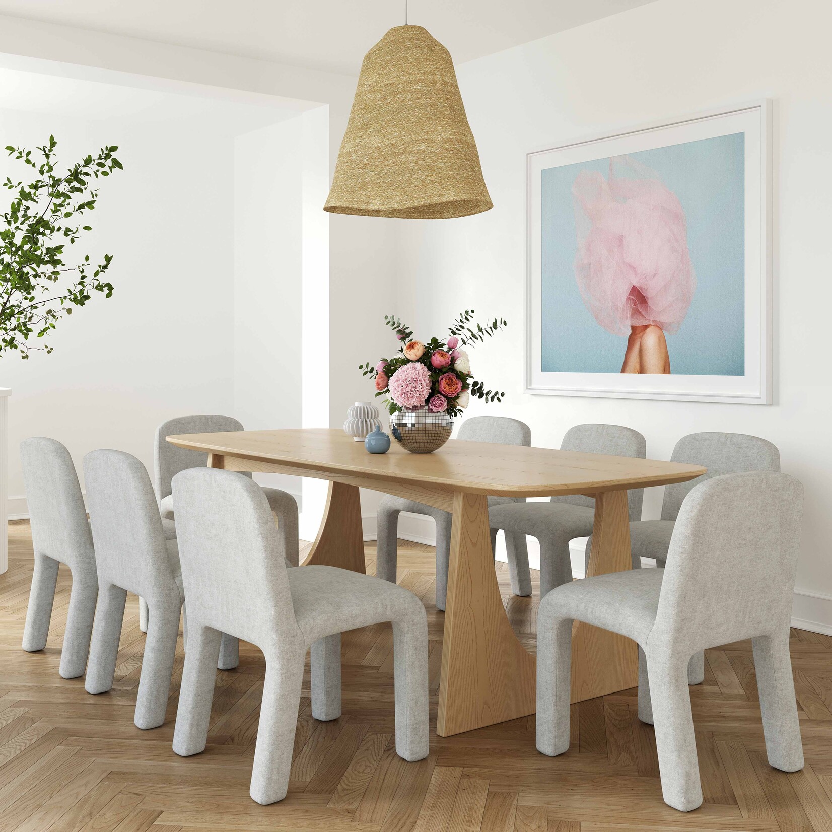 Tov JAYLIN NATURAL GRASS PENDANT LAMP